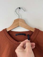 Helmut Lang Fashion Brand Vienna Austria Orange Tee Shirt – Medium