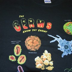Wild Cotton GERMS Know the Enemy 2XL Double Sided T Shirt Science Microbiology