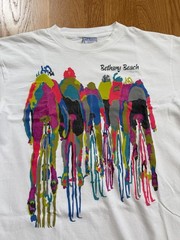 Vintage 90s Andrew Carson Cycling T Shirt Mens All Sport White Bicycle Sz Large