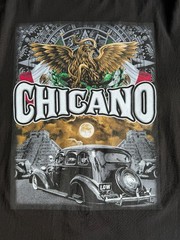 Shaka Wear Super Max Heavy Chicano Graphic T Shirt 2XL Black Lowrider Aztec Y2K