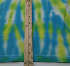 New Tie Dye Men’s T-Shirt Blue Green Adult Large Multicolor Summer Spider