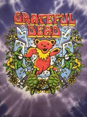 Grateful Dead Band T Shirt Men’s XL Purple Tie Dye Retro Dancing Bear Terrapin