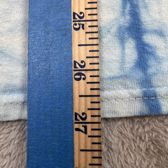 China Town Market Shirt Around The World Blue White Tie Dye Two Sided Sz Large