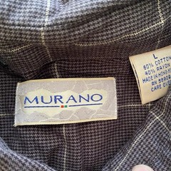 Men’s Murano Long Sleeve Button Shirt, Size Large Cotton/rayon