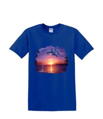 T-Shirt S to 2XL 3XL – DOLPHIN LEAP of faith water waves resort fun adult