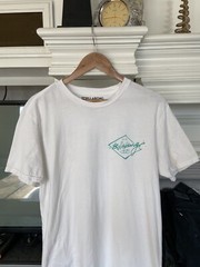 Billabong The Core Tee Shirt White 100% Cotton Mens Size L EUC