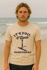 Foilboard SUP Kitesurf Foil Board T Shirt Foil O’clock Kitesurfing Tee Gift
