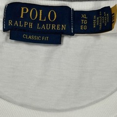 Polo Ralph Lauren Big Pony Patchwork T-Shirt Mens XL White Classic Preppy Tee