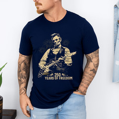 Abraham Lincoln Abe Lincoln Playing Guitar 250 Years Freedom T-Shirt