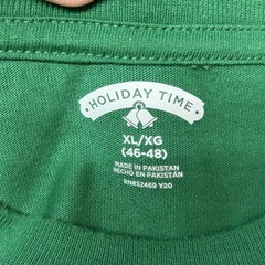 Holiday Time Men’s Elfie Elf Suit Christmas T-Shirt Green Size XL (46-48)