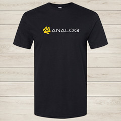 “Analog” 45 adapter RPM T-Shirt – Soft Modern Fit DJ 1200 Turntable Tee S-2XL