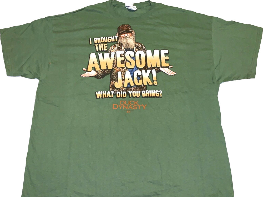 Rare 2010s Duck Dynasty Uncle Si Brought The Awesome Jack T-Shirt New NWT XXL 2X