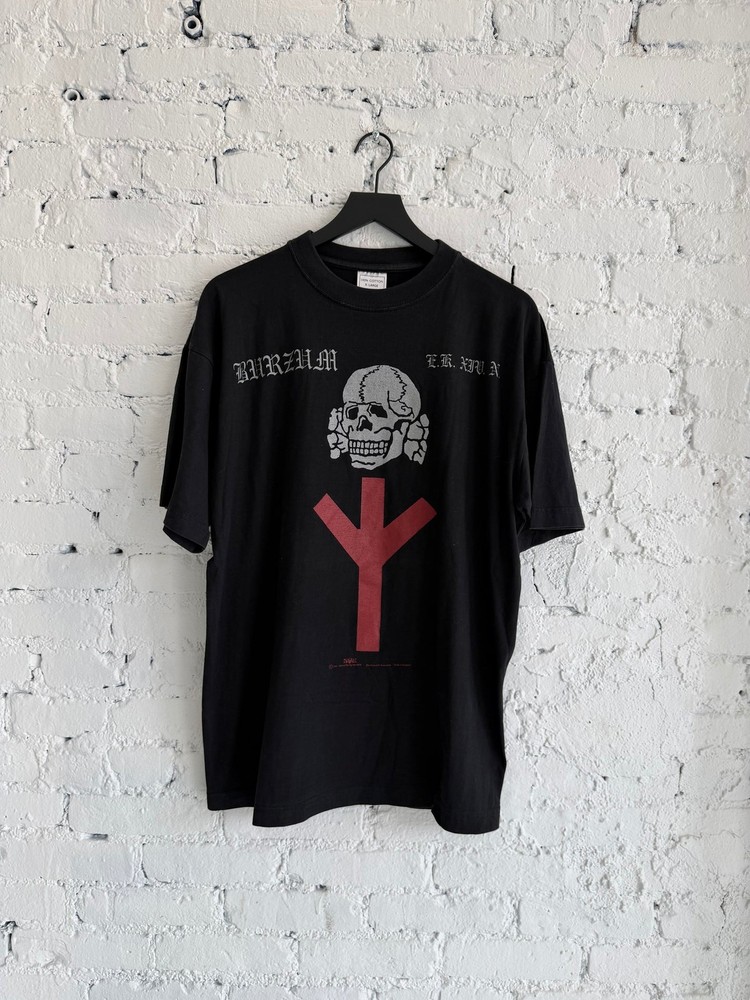 Vintage 1997 1BURZUM ‘SUPPORT YOUR LOCAL E-K’ T-Shirt All Size