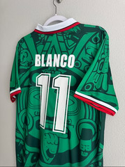 Mexico 1998 World Cup Home Jersey – Cauhtemec Blanco #11