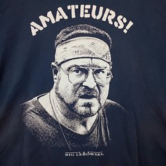 The Big Lebowski Walter Sobchak Amateurs! T-Shirt Men’s 5XL Ripple Junction Blue
