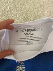 100% Cotton Fashion Nova Men Los Angeles City Pic White Graphic Tee Size Small