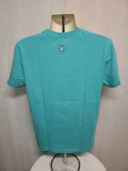 Life is Good Lawn Ranger Adult Medium Cyan TShirt
