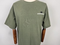 STEVEN DOCKMAN Green Big Dollars Print Short Sleeve Italian T-Shirt Sz M