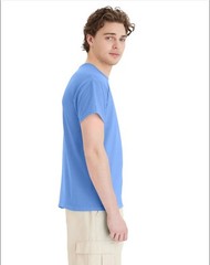 Hanes 5170 5XL EcoSmart Crewneck Short Sleeve Tee Pit to Pit 31″ Carolina Blue