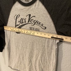 LAT 3/4 Sleeve Men’s Shirt Size M Body Black And Gray. #R