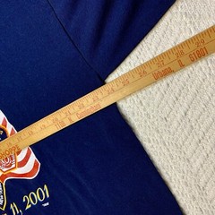Vintage September 11th NYPD NYFD T Shirt Jerzees Heavyweight Blend Size XL