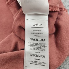 Mr Porter T-Shirt Mens XXL Pink Short Sleeve Stretch Cotton Portugal Made *Spot*