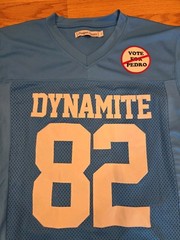 Headgear Classics Napoleon Dynamite Uncle Rico Jersey L 2004 Blue #82 Jon Gries