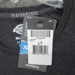 Dickies Men’s Temp-iQ Performance Cooling T-Shirt LT Gray Short Sleeve Tee New