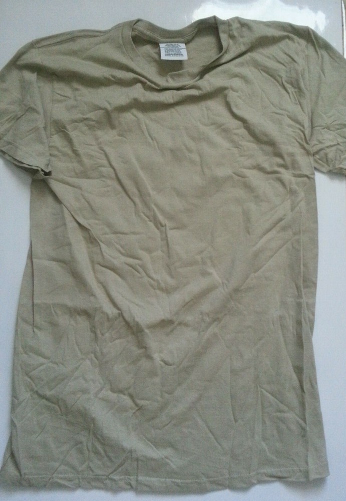 New Unissued US Military Surplus Men’s Undershirts / T-Shirts – Sand