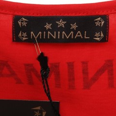 C0643 maglia uomo MINIMAL canotta rosso/bianco/nero t-shirt sleeveless men