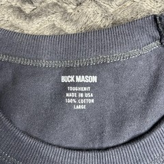 Buck Mason Dark Navy Tough-Knit 90 S Boxy Tee size Large NWT
