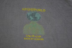 Travis Scott Astroworld Coming Soon Made by Humans Shirt Faded Large