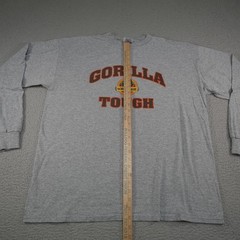 Vintage Gorilla Glue Shirt Mens Extra Large XL Gray Y2K Promo Tough Heavyweight