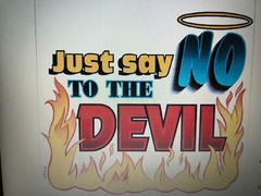 NEW Religious T-Shirts: Just Say No To The Devil (LOTS of Colors & Sizes)