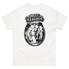 Jolly Rancher Cowboy Shirt Tom of Finland Gay Western Graphic Tee Vintage Style