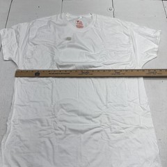 Hanes Shirt Mens XL White Tagless Cotton Crewneck Tee 7 Pack Ultimate Basic