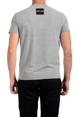 Roberto Cavalli “SPORT” Men’s Gray Embellished Stretch T-Shirt US 2XL IT 56