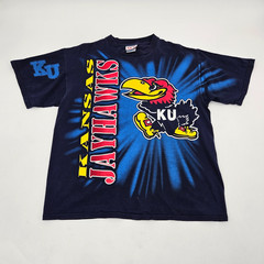 Vintage University of Kansas Jayhawks Shirt Men’s Size XL KU All over Print VTG
