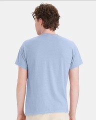 Hanes 5170 5XL EcoSmart Crewneck Short Sleeve Tee Pit to Pit 31″ Light Blue