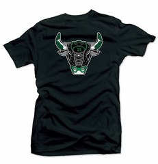 Shirt to Match Jordan Retro 1 Pine Green 2020- Bull 1 Black