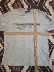 Vtg 90s Starter Logo Print Long Sleeve T Shirt Double Sided Gray Mens Size Large