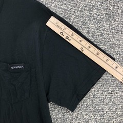 Spyder Loungewear T-Shirt Plain Black Mens Sz L Soft Crew Neck Short Sleeve