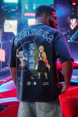 YOUNGLA 4266 DEMON SLAYER KIMETSU NO YAIBA CHARACTER TEES SWORDSMEN DUO – XLARGE