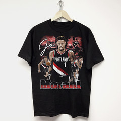 Ja Morant Rap Tee portland trailblazer blazer vtg hip hop graphic t-shirt jersey