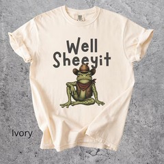 Comfort Tee Well Sheeyit Frog Funny Quote Animal Graphic Tee Shirt