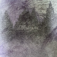 Tie dyed Wolves The Mountain Purple Shirt Mens Size XXL 2XL