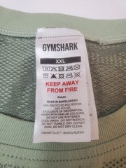 Gymshark Shirt Men’s 2XL Green Short Sleeve Activewear Athletic Adult Logo Tee