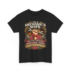 Mechanic’s Wife Shirt | Funny Wrench Roses Auto Mechanic Gift