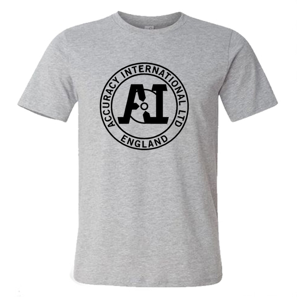 Accuracy International Guns Firearms Men’s Grey T-Shirt Size S to 5XL