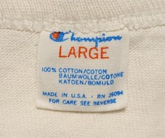 Vintage 1980s Western Christian 503 Champion Made in USA Large Shirt